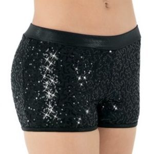Balera Black Sequined Shorts